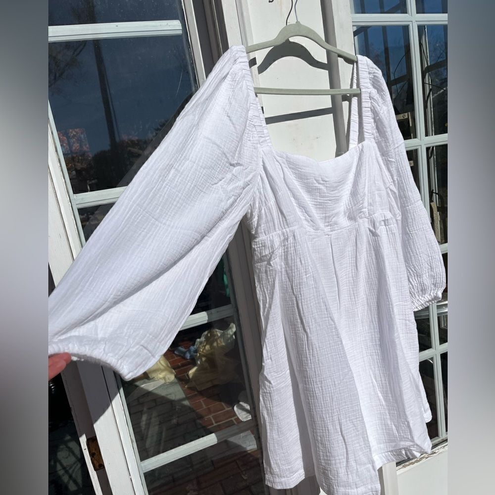 J Crew Square Neck Soft Gauze Dress NWT - Picture 5 of 10